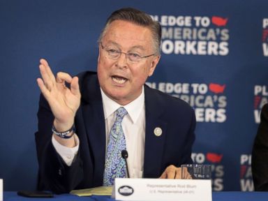 PHOTO: Rep. Rod Blum participates in a round table discussion at Northeast Iowa Community College, July 26, 2018 in Peosta, Iowa.