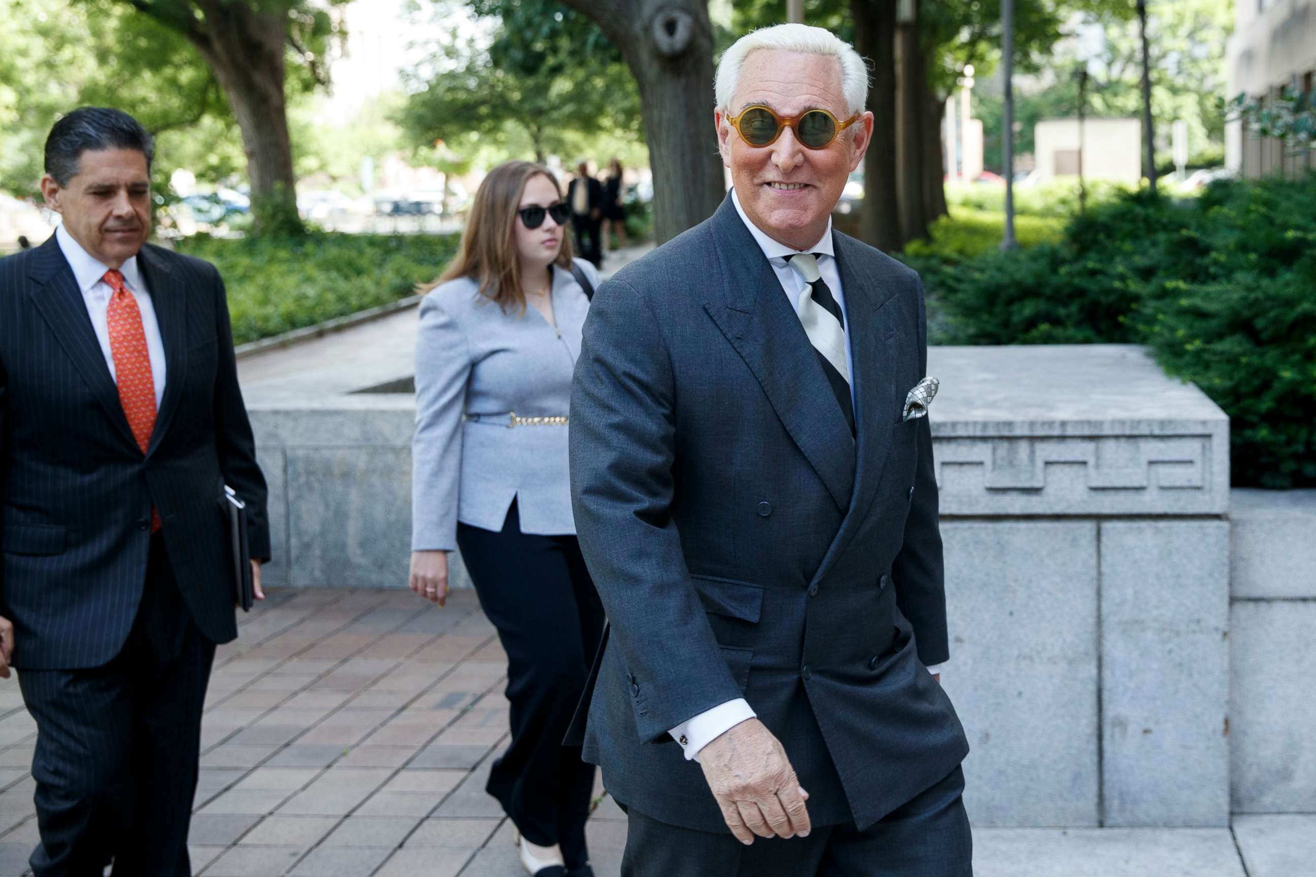 PHOTO: Roger Stone, former adviser to President Trump, arrives for a motion hearing at the D.C. Federal Court in Washington, May 30, 2019.