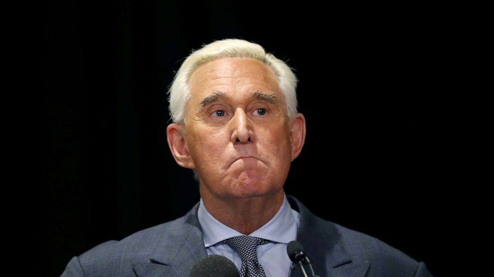 PHOTO: Roger Stone holds a news conference in Washington, Jan. 31, 2019.