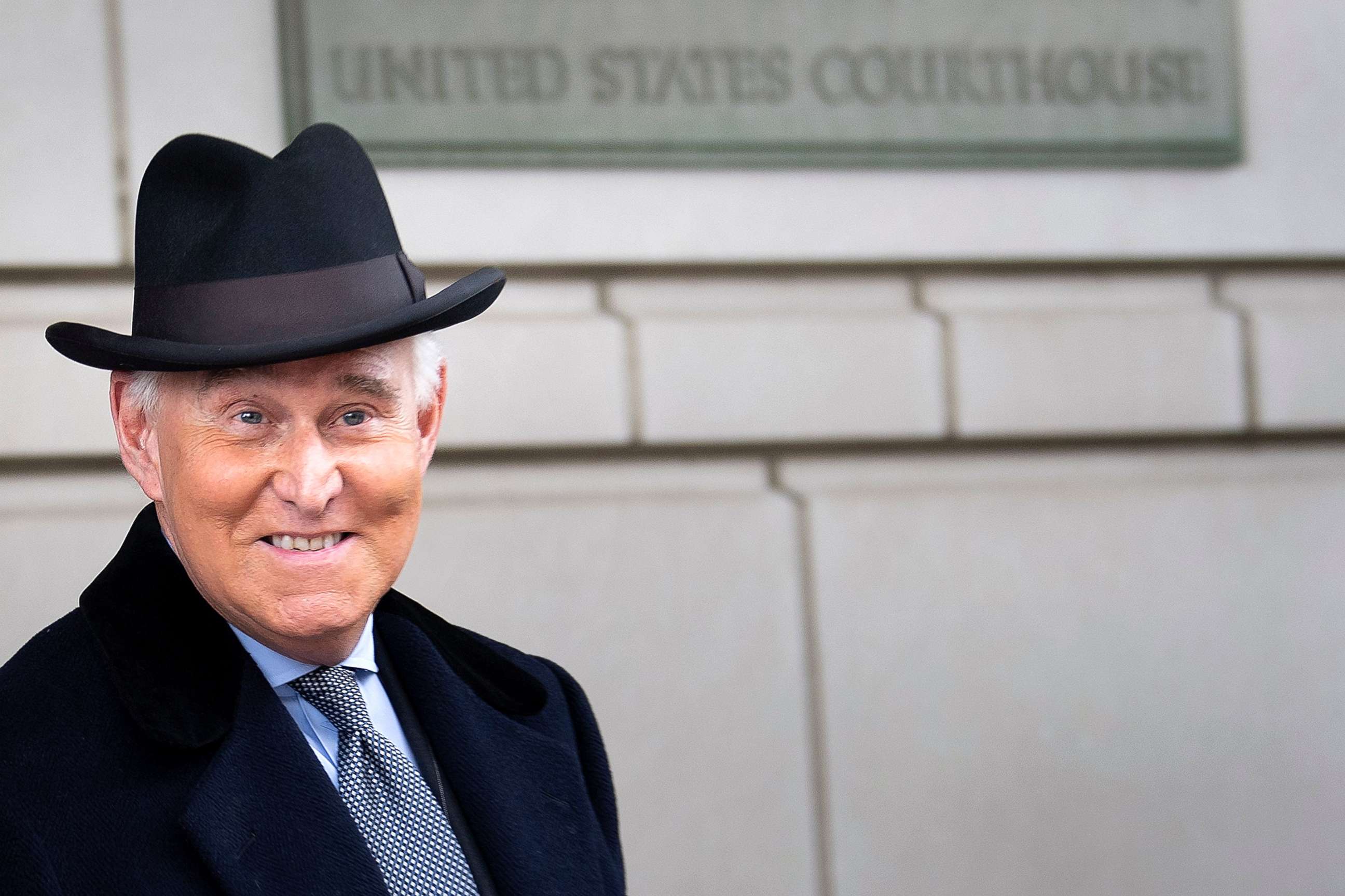 PHOTO: Roger Stone leaves Federal Court after a sentencing hearing, Feb. 20, 2020, in Washington, DC.