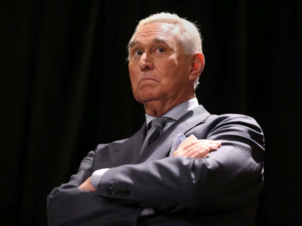 PHOTO: Roger Stone, longtime ally of President Donald Trump, arrives for a news conference in Washington, D.C., Jan. 31, 2019.