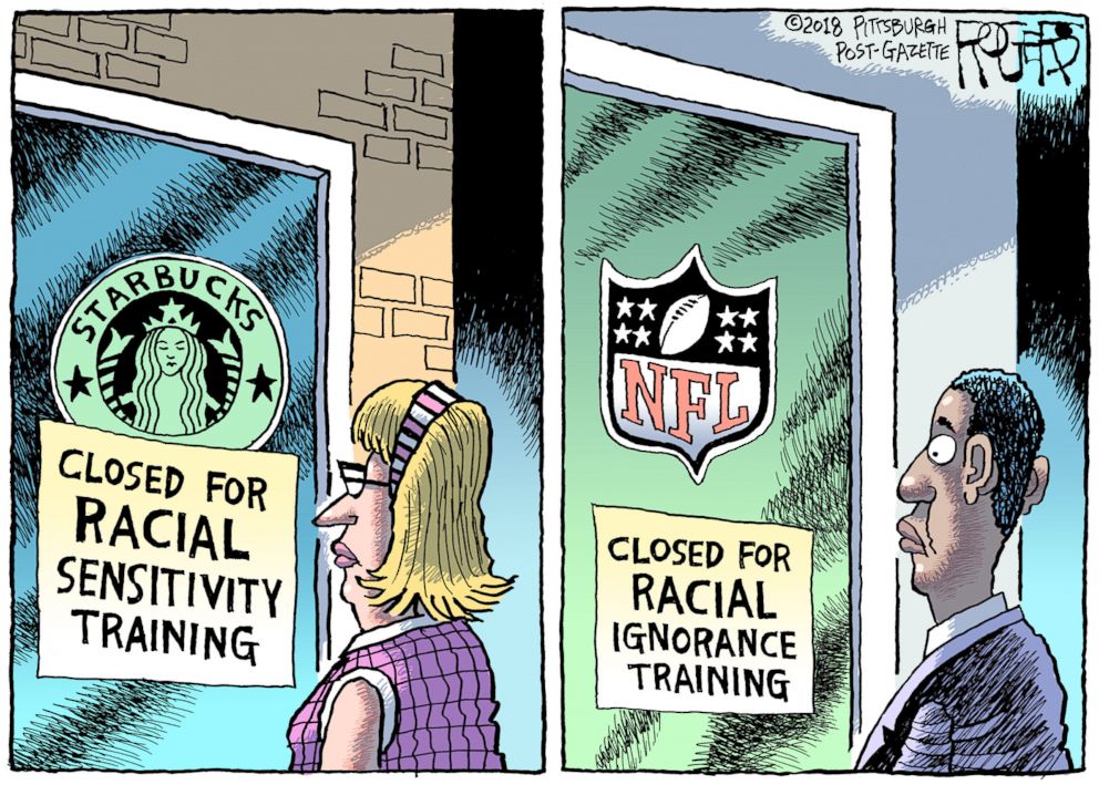 PHOTO: Editorial cartoon by Rob Rogers.