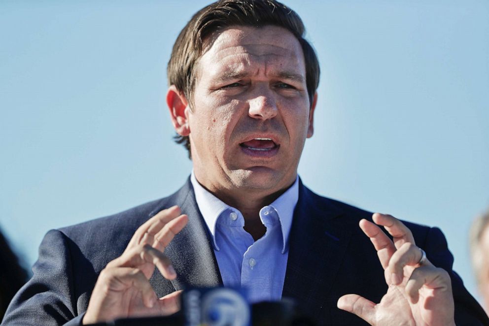 PHOTO: In this Jan. 29, 2019, file photo, Gov. Ron DeSantis during a new conference in Fort Lauderdale, Fla.