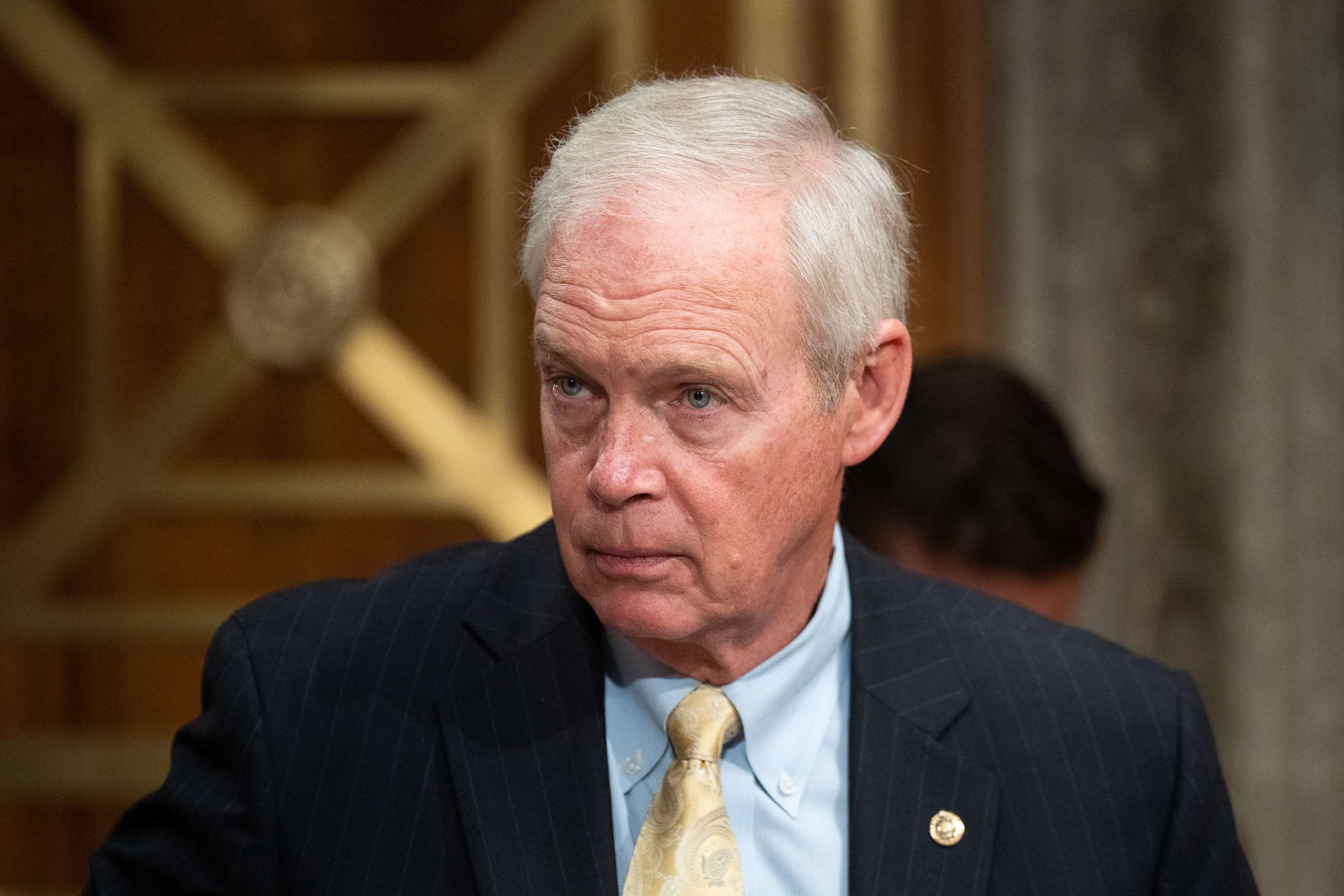PHOTO: Sen. Ron Johnson participates in a Homeland Security & Governmental Affairs hearing on Sept. 21, 2022, in Washington, D.C.