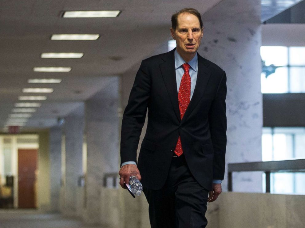 PHOTO: Sen. Ron Wyden walks to a closed briefing on intelligence matters on Capitol Hill on Dec, 4, 2018 in Washington.