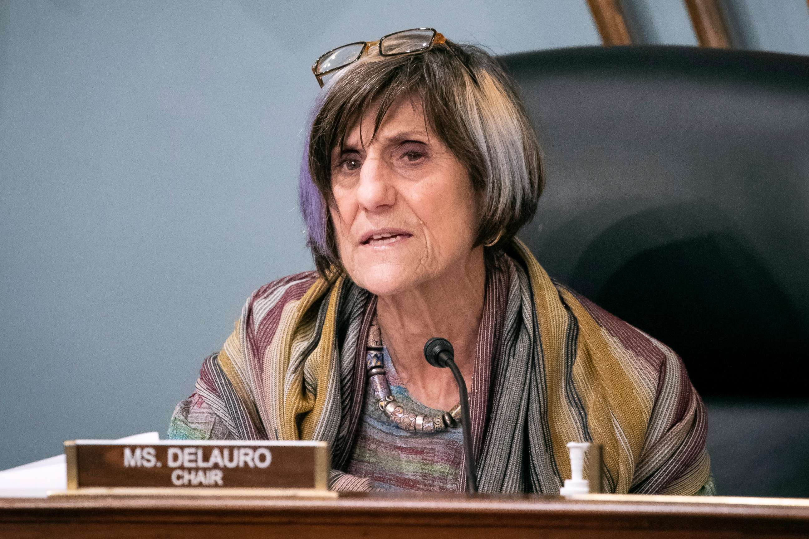 PHOTO: Rep. Rosa DeLauro speaks during a hearing on Capitol Hill in Washington, Jan. 4, 2020.