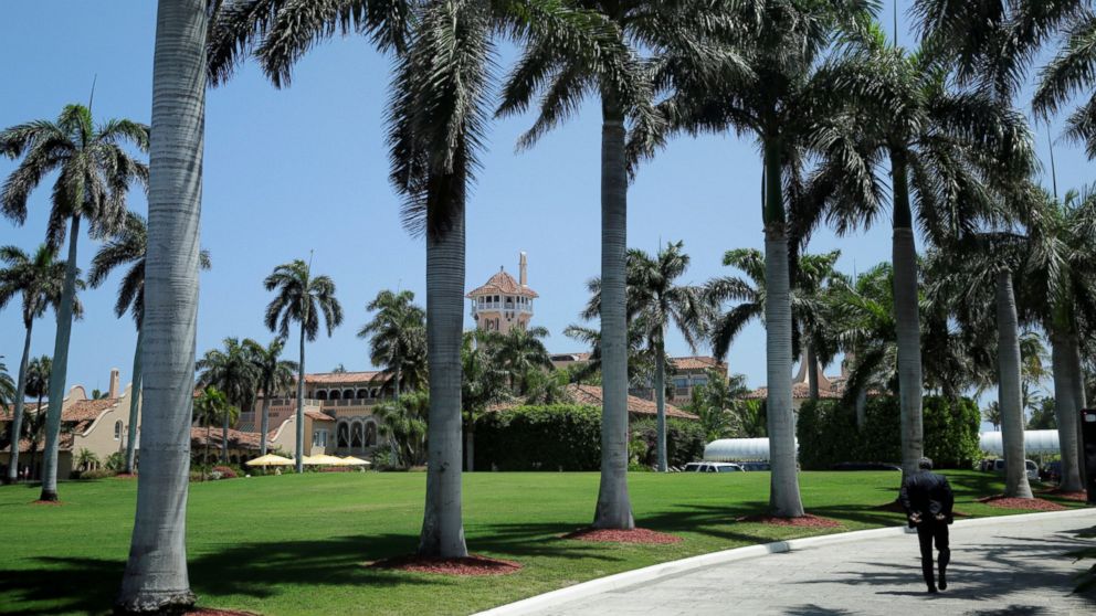 PHOTO: President Donald Trump's Mar-a-Lago estate is seen in Palm Beach, Fla., April 16, 2017.