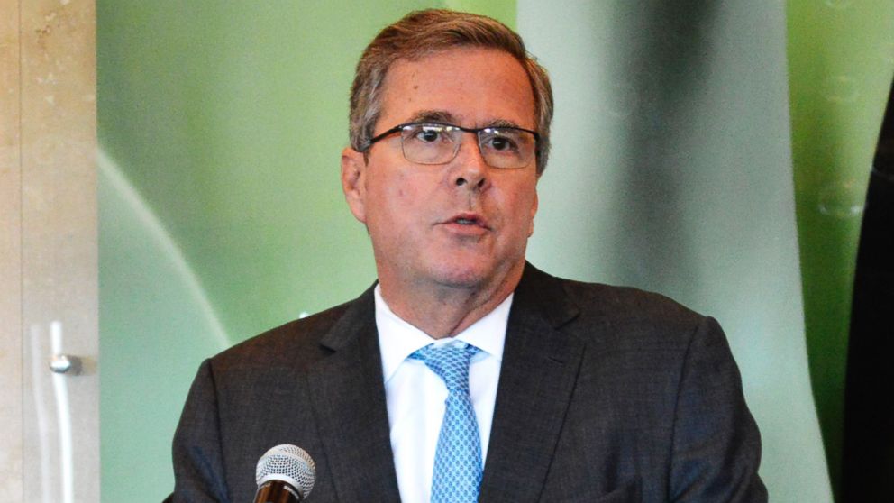 Jeb Bush speaks at a fund-raising luncheon in Tallahassee, Fla. on Feb. 10, 2015.
