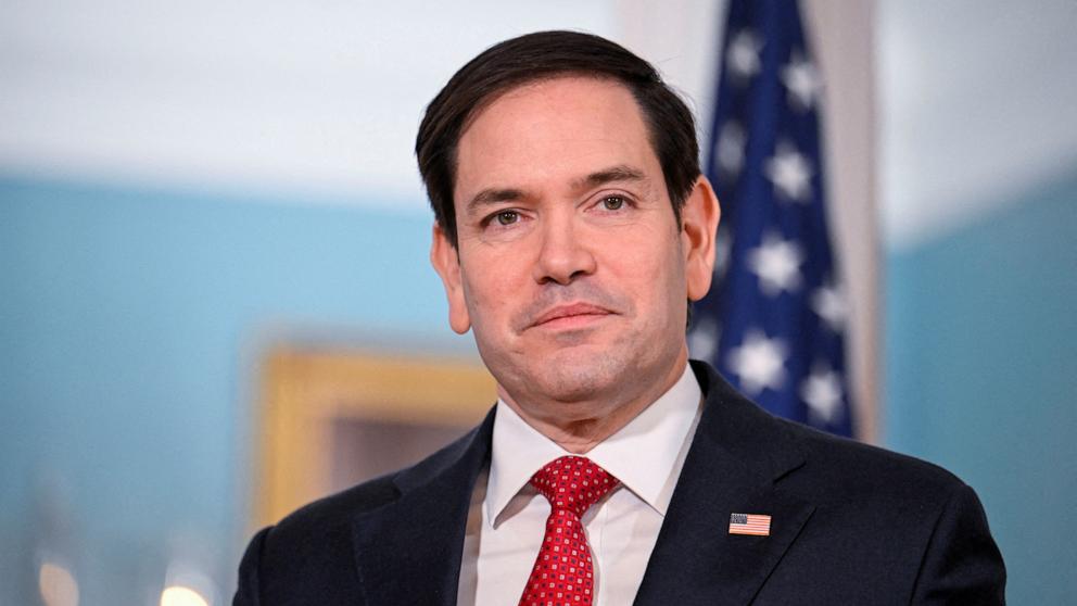 PHOTO: U.S. Secretary of State Marco Rubio at the State Department in Washington, Feb. 10, 2025.