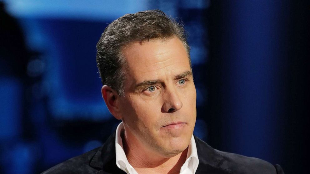 PHOTO: Hunter Biden promotes his book during a visit to the "Jimmy Kimmel Live!" talk show, April 8, 2021.