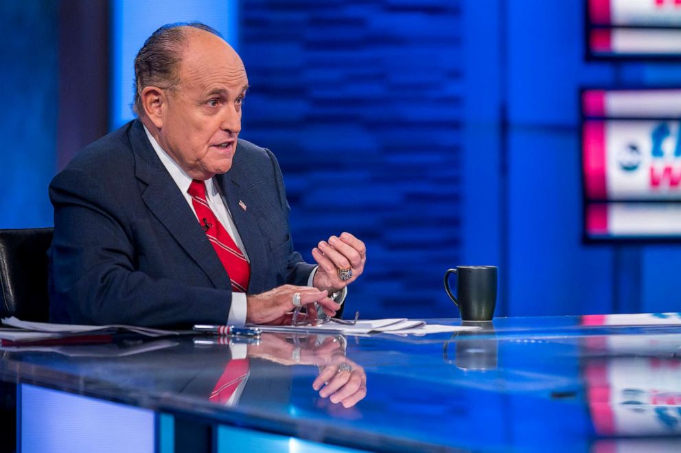 PHOTO: Rudy Giuliani, President Donald Trumps personal attorney, on This Week with George Stephanopoulos, Sept. 29, 2019.