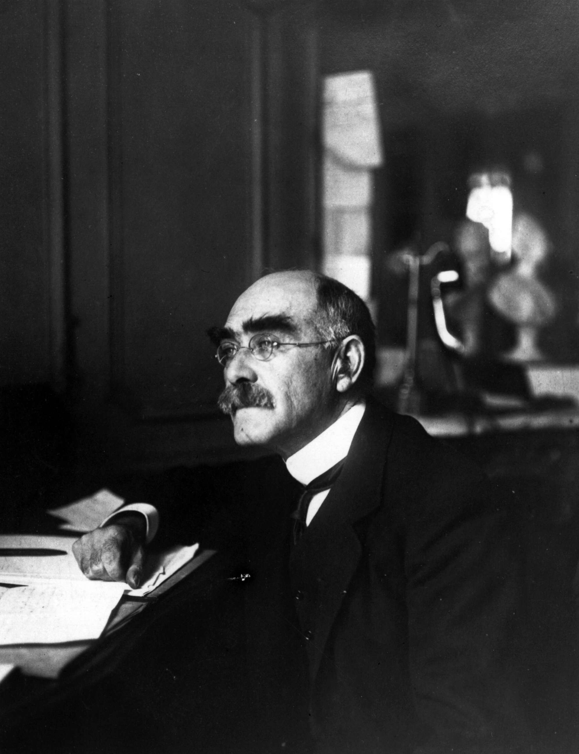 PHOTO: Author Rudyard Kipling is pictured, circa 1910.