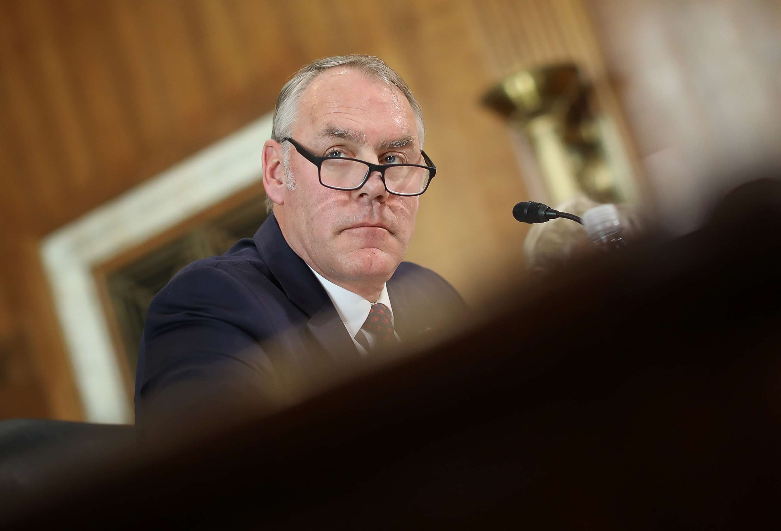 PHOTO: Interior Secretary Ryan Zinke testifies before the Senate Energy and Natural Resources Committee, March 13, 2018, in Washington.