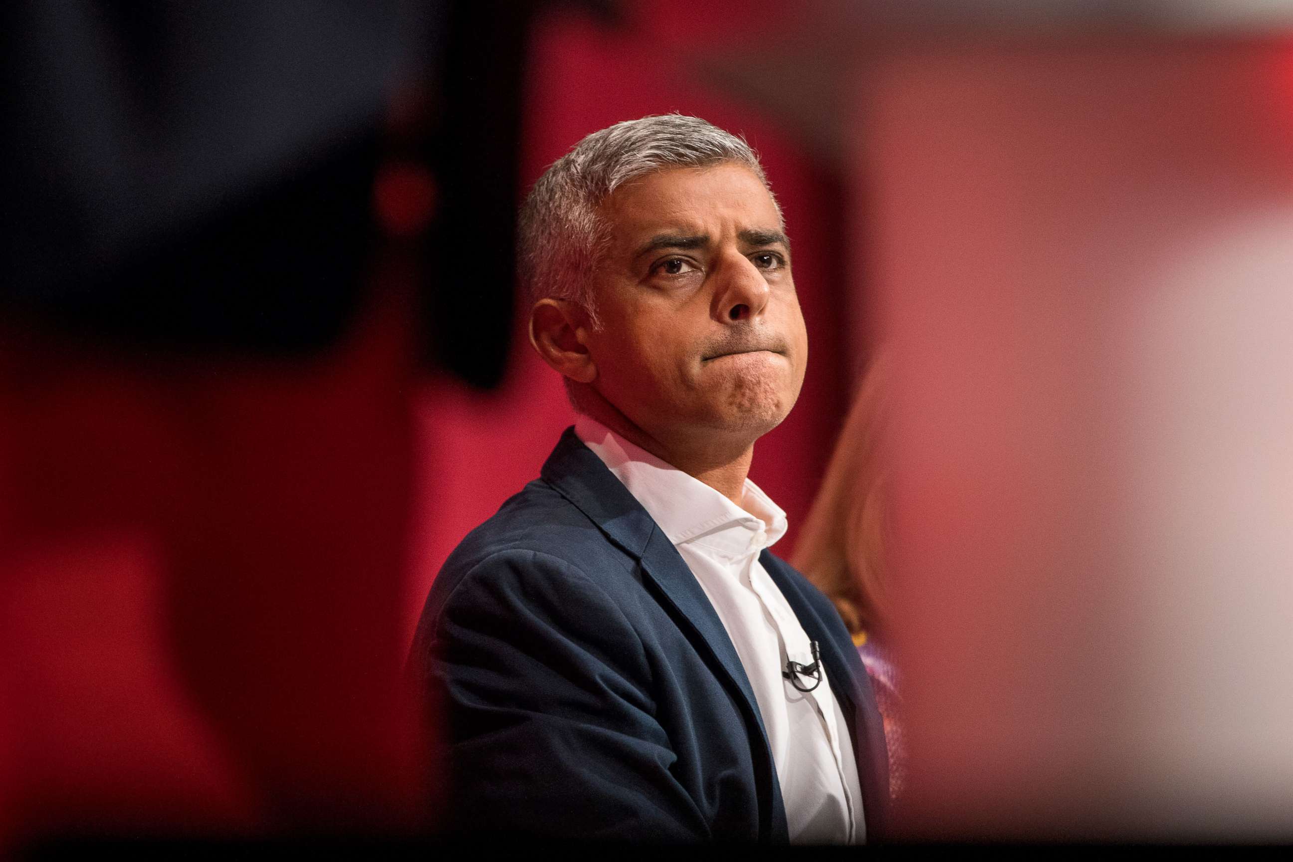 PHOTO: Sadiq Khan, the mayor of London, appears at the Labour Party Annual Conference in Brighton, U.K., on Sept. 25, 2017.