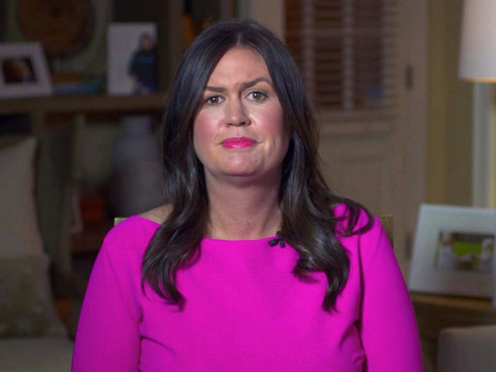 Former White House Press Secretary Sarah Huckabee Sanders Former Officials Critical Of Trump Are Disgruntled Employees Abc News