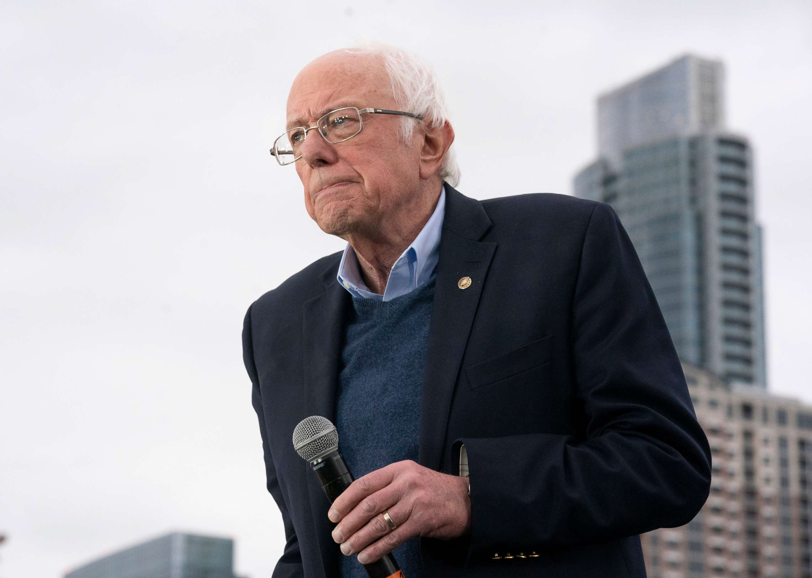 PHOTO: Presidential candidate Bernie Sanders speaks to a crowd in Austin, Feb. 23, 2020.