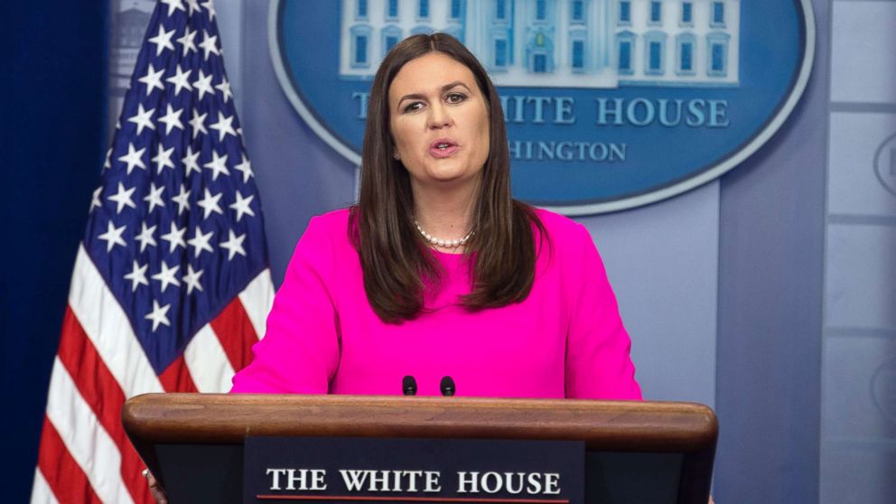 Sarah Sanders says Trump was joking about police brutality comment - ABC  News