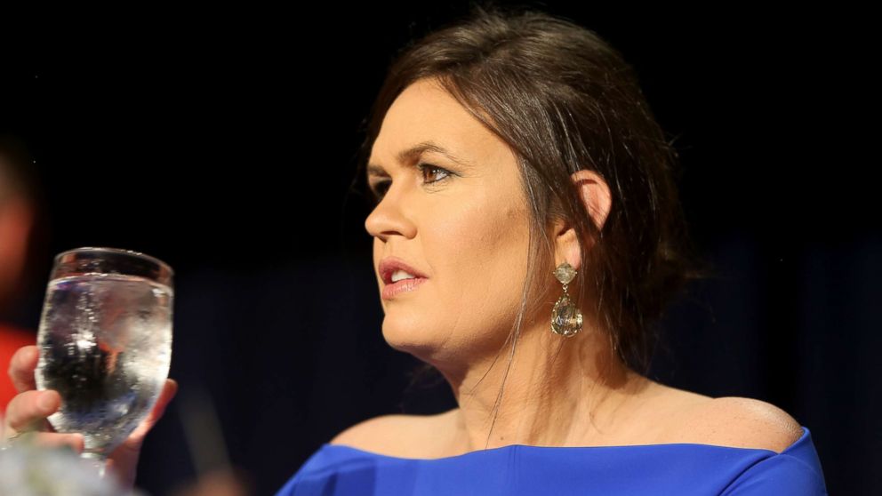 PHOTO: Sarah Huckabee Sanders attends the 2018 White House Correspondents' Dinner at Washington Hilton on April 28, 2018 in Washington.