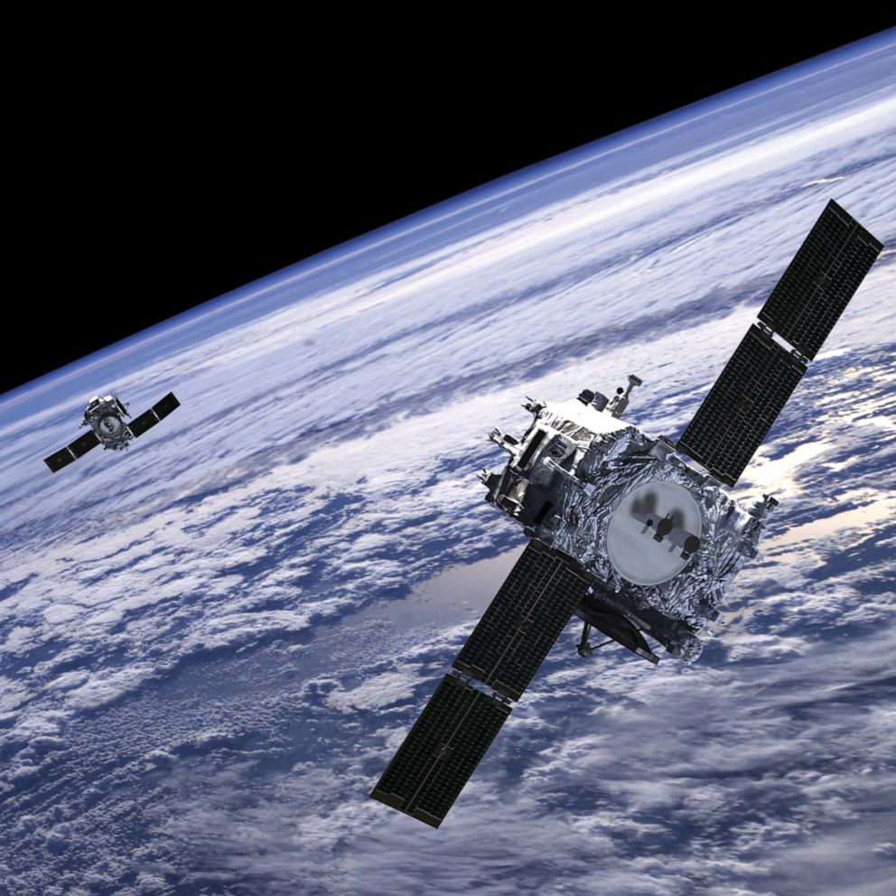 PHOTO: An artist's  conception of satellites in Earth's Orbit.