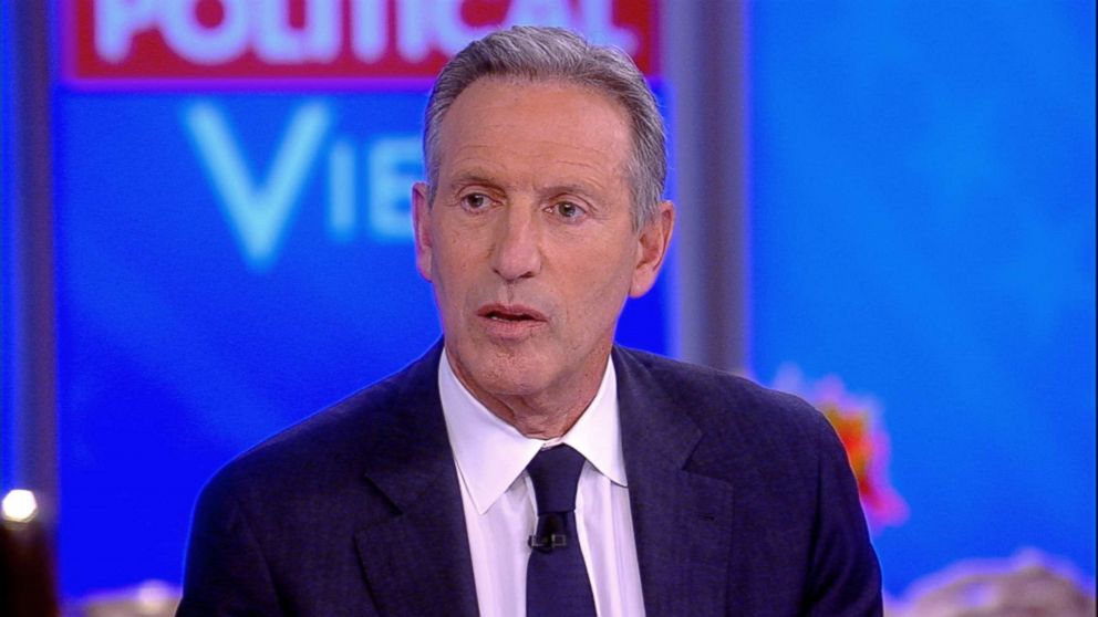 PHOTO: Howard Schultz, former CEO of Starbucks appears on ABC's "The View," Jan. 29, 2019.