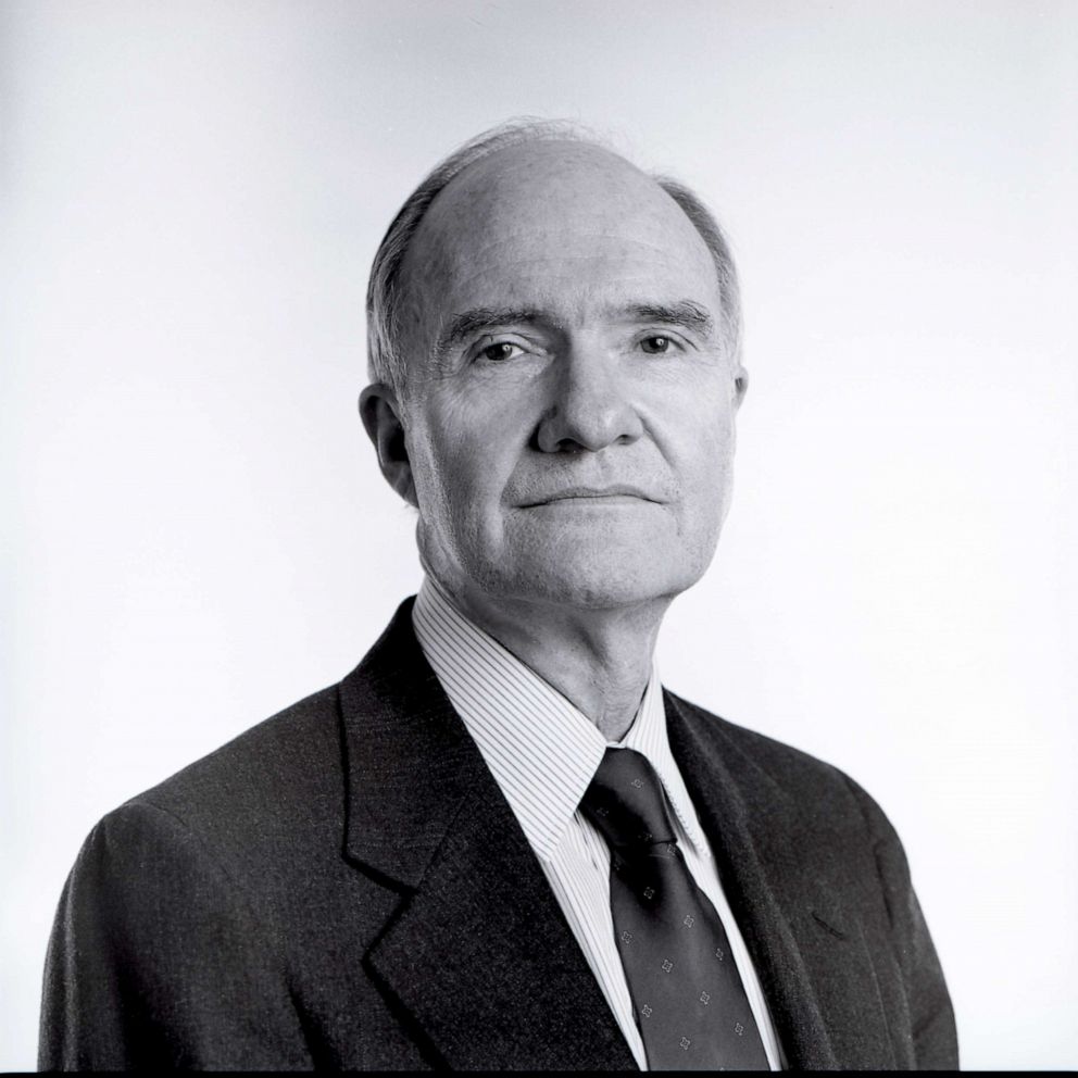 PHOTO: Brent Scowcroft, former National Security Advisor to Presidents Gerald Ford and George H.W. Bush, in the offices of a mid-town law firm, New York City, New York, February 4th, 1988.