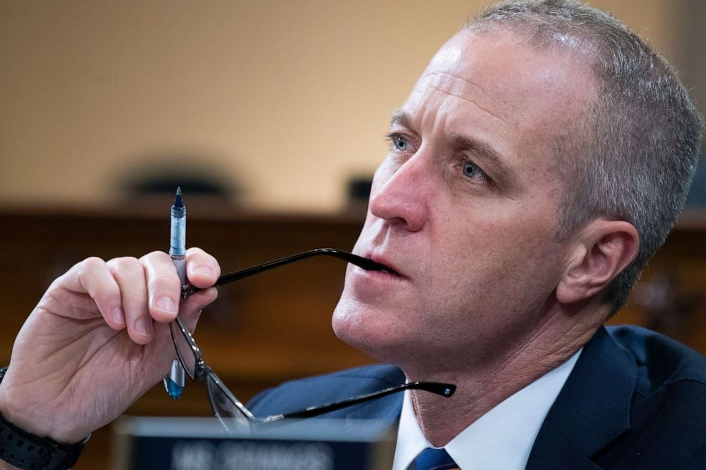 PHOTO: Rep. Sean Patrick Maloney attends the House Intelligence Committee hearing on the impeachment inquiry of President Trump, Nov. 21, 2019, in Washington, DC.