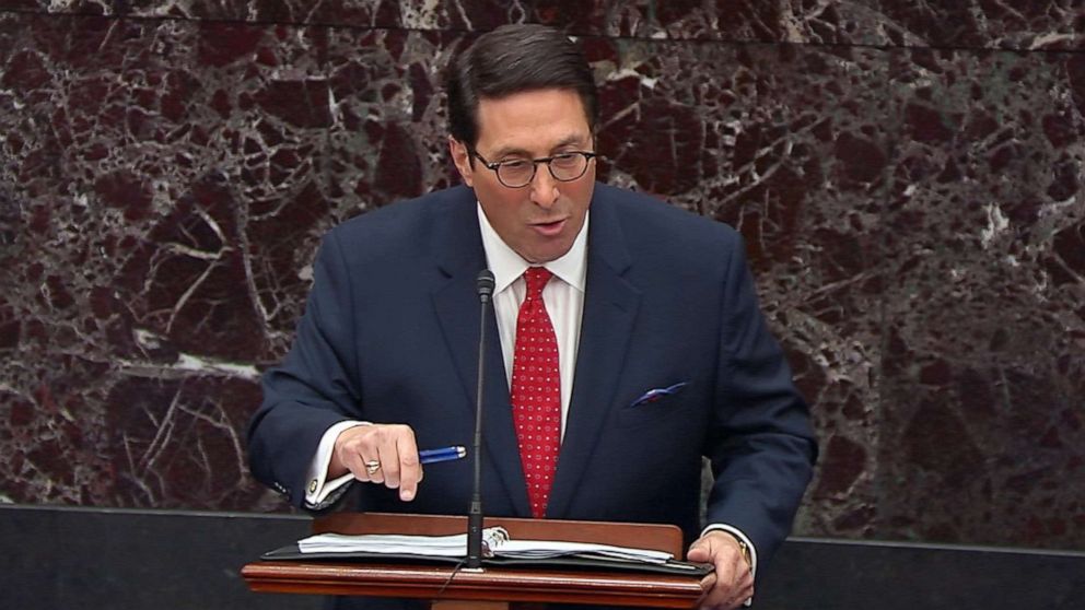 PHOTO: President Donald Trump's personal attorney Jay Sekulow speaks during the impeachment trial against President Donald Trump in the Senate at the U.S. Capitol in Washington, D.C., Jan. 21, 2020.