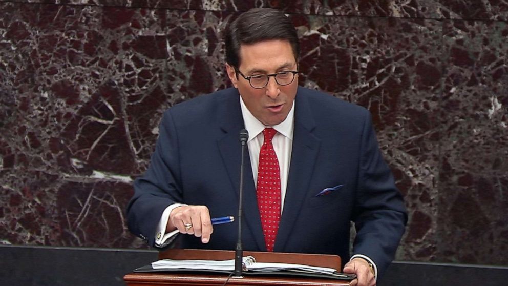 PHOTO: President Donald Trump's personal attorney Jay Sekulow speaks during the impeachment trial against President Donald Trump in the Senate at the U.S. Capitol in Washington, D.C., Jan. 21, 2020.