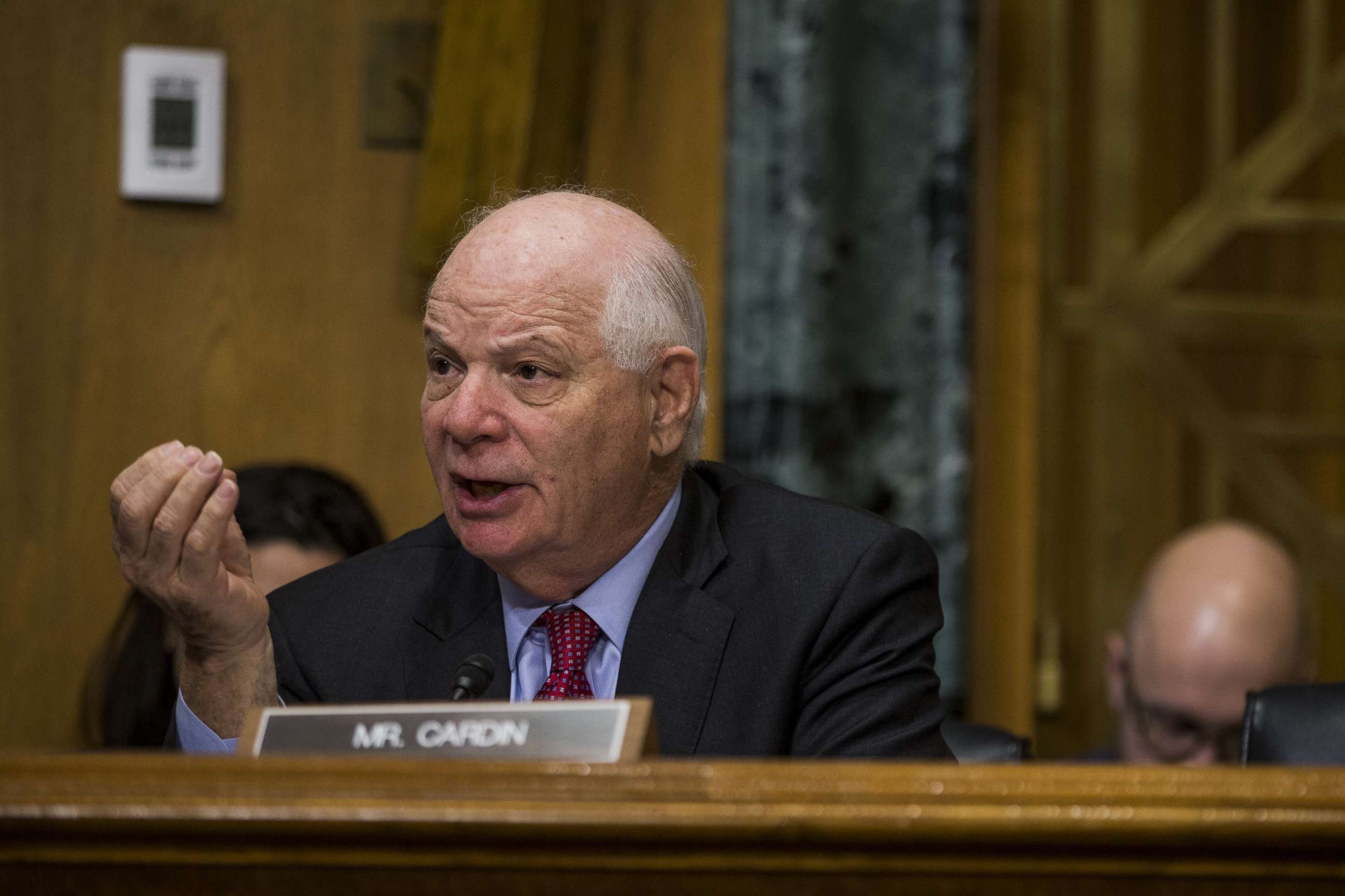 PHOTO: Senator Ben Cardin during a Senate Finance Committee hearing, Jan. 9, 2018.