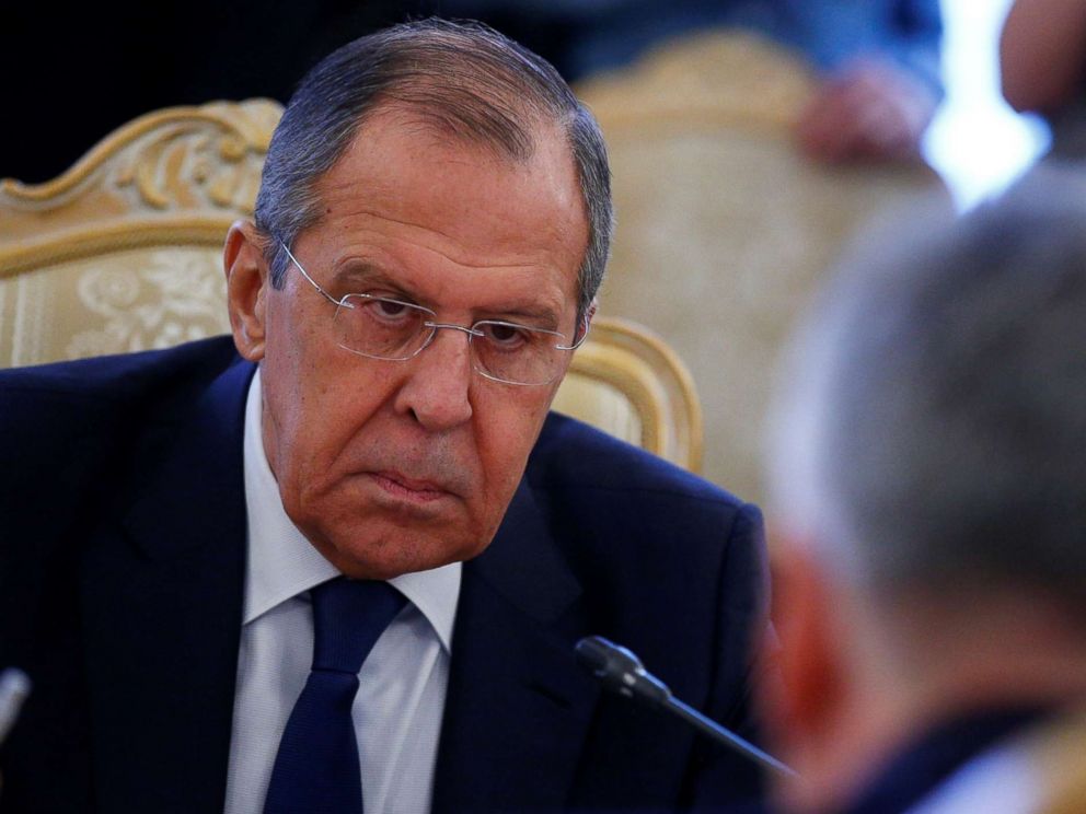 PHOTO: Russian Foreign Minister Sergey Lavrov attends a meeting in Moscow, Jan. 28, 2019.