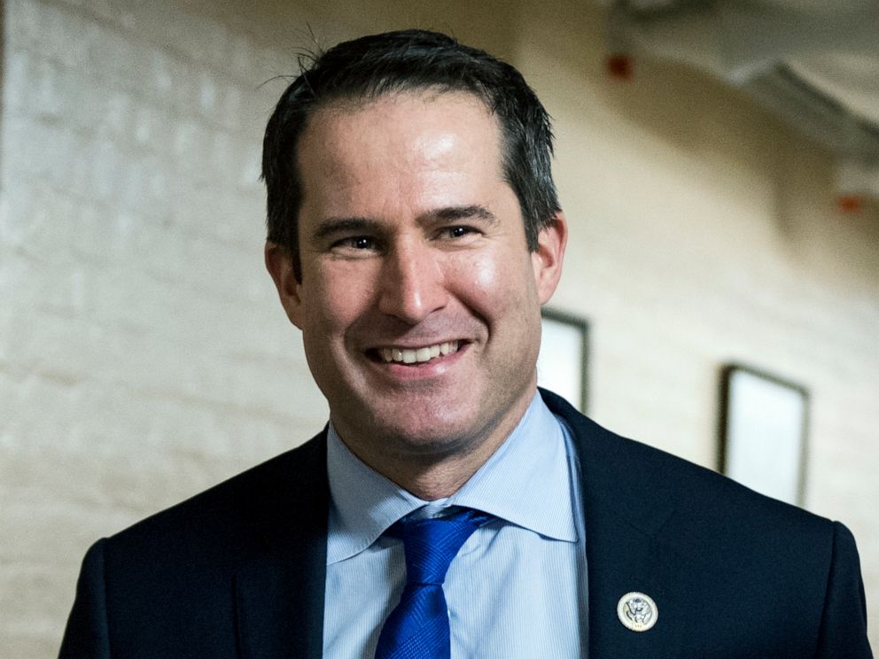 PHOTO: Seth Moulton arrives for the House Democrats' caucus meeting in the Capitol, Nov. 15, 2018, in Washington, DC.