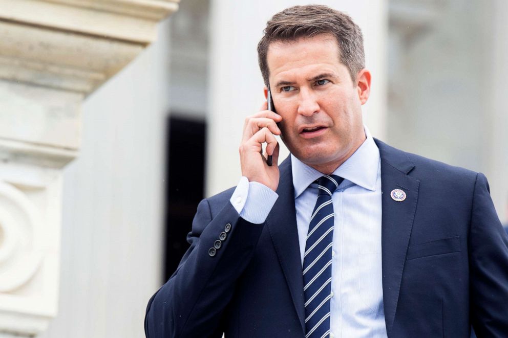 PHOTO: Rep. Seth Moulton is seen during a house vote in the U.S. Capitol, September 22, 2021.