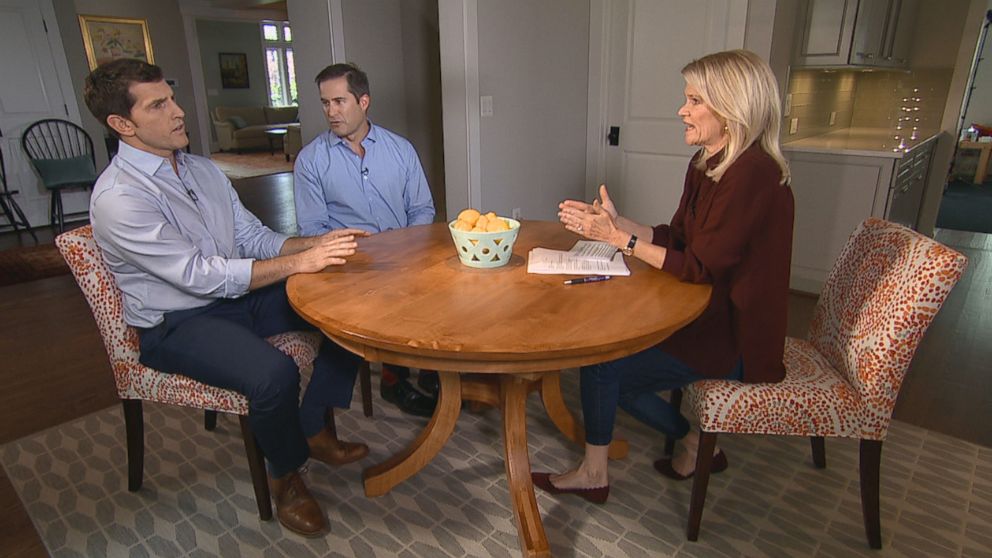PHOTO: Rep. Seth Moulton, D-Mass., and Rep. Scott Taylor, R-Va., sit down with Martha Raddatz to discuss how Congress should respond to the Las Vegas shooting.