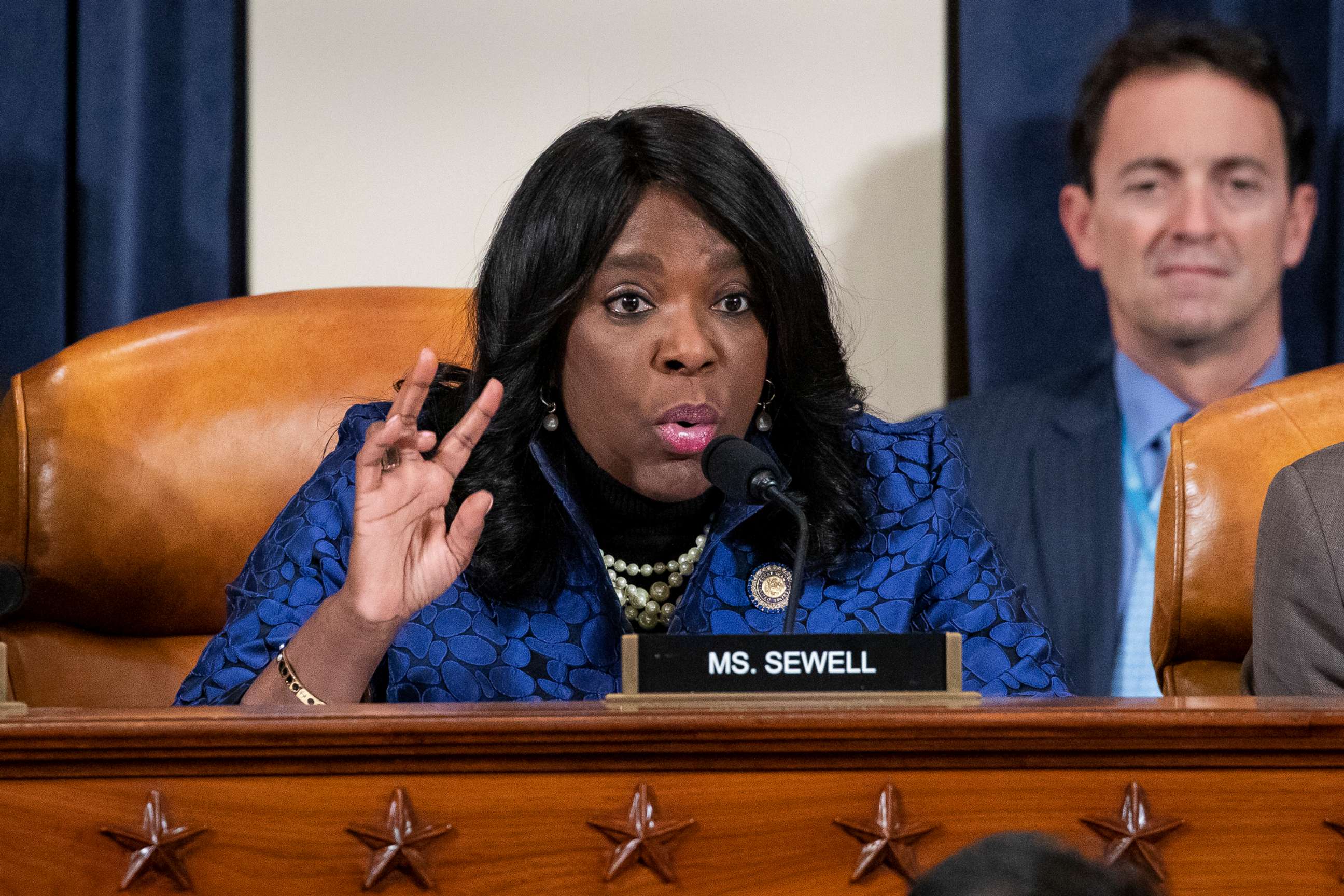 PHOTO: Rep. Terri Sewell ask a question during the impeachment inquiry before the House Intelligence Committee on Capitol Hill, Nov. 20, 2019 in Washington, D.C.