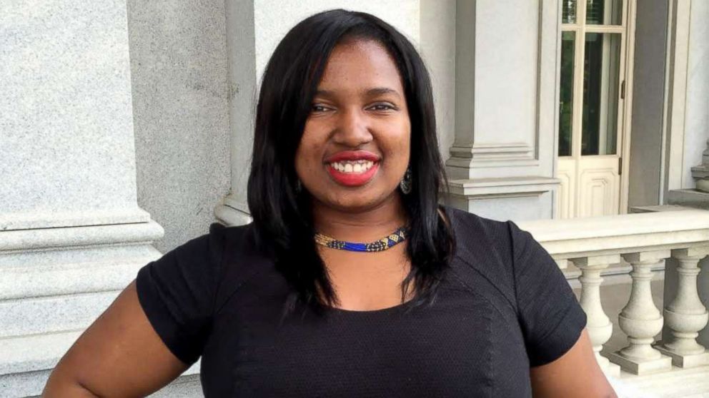 PHOTO: Shavonnia Corbin-Johnson, a 26-year-old former staffer for Democratic incumbent Sen. Bob Casey who worked under the Obama administration at the Office of Management and Budget.