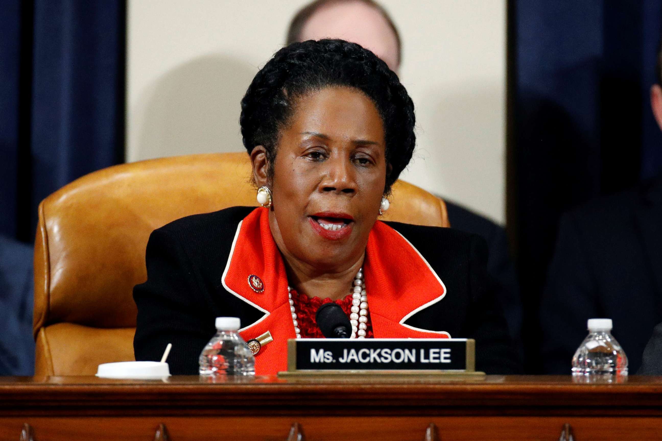 PHOTO: Rep. Sheila Jackson Lee is shown during a House Judiciary Committee meeting on Capitol Hill, in Washington, Dec. 13, 2019.