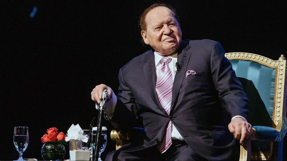 PHOTO: Billionaire Sheldon Adelson, chairman and chief executive officer of Las Vegas Sands Corp., attends a news conference at the company's Parisian Macao casino resort in Macau, China, Sept. 13, 2016.  
