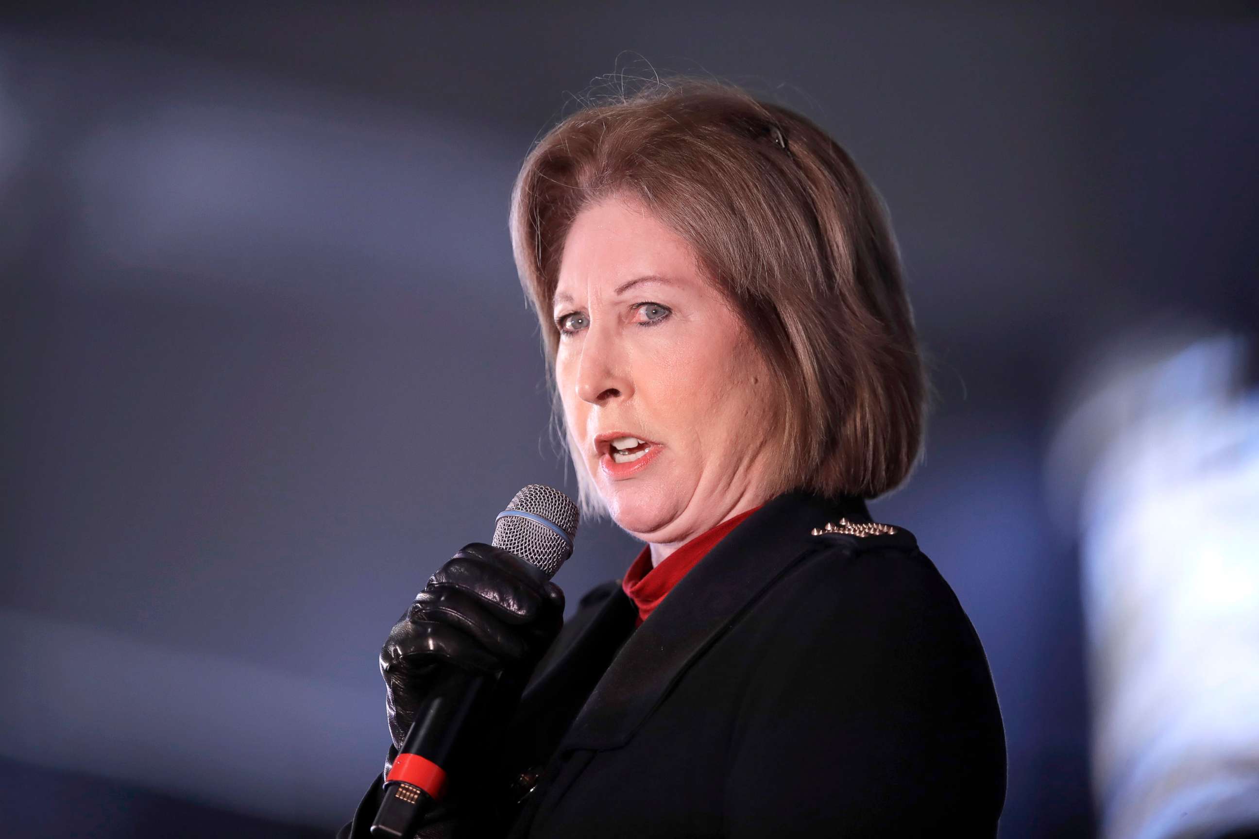 PHOTO: Attorney Sidney Powell, a member of President Donald Trump's legal team, speaks during a rally on Dec. 2, 2020, in Alpharetta, Ga.