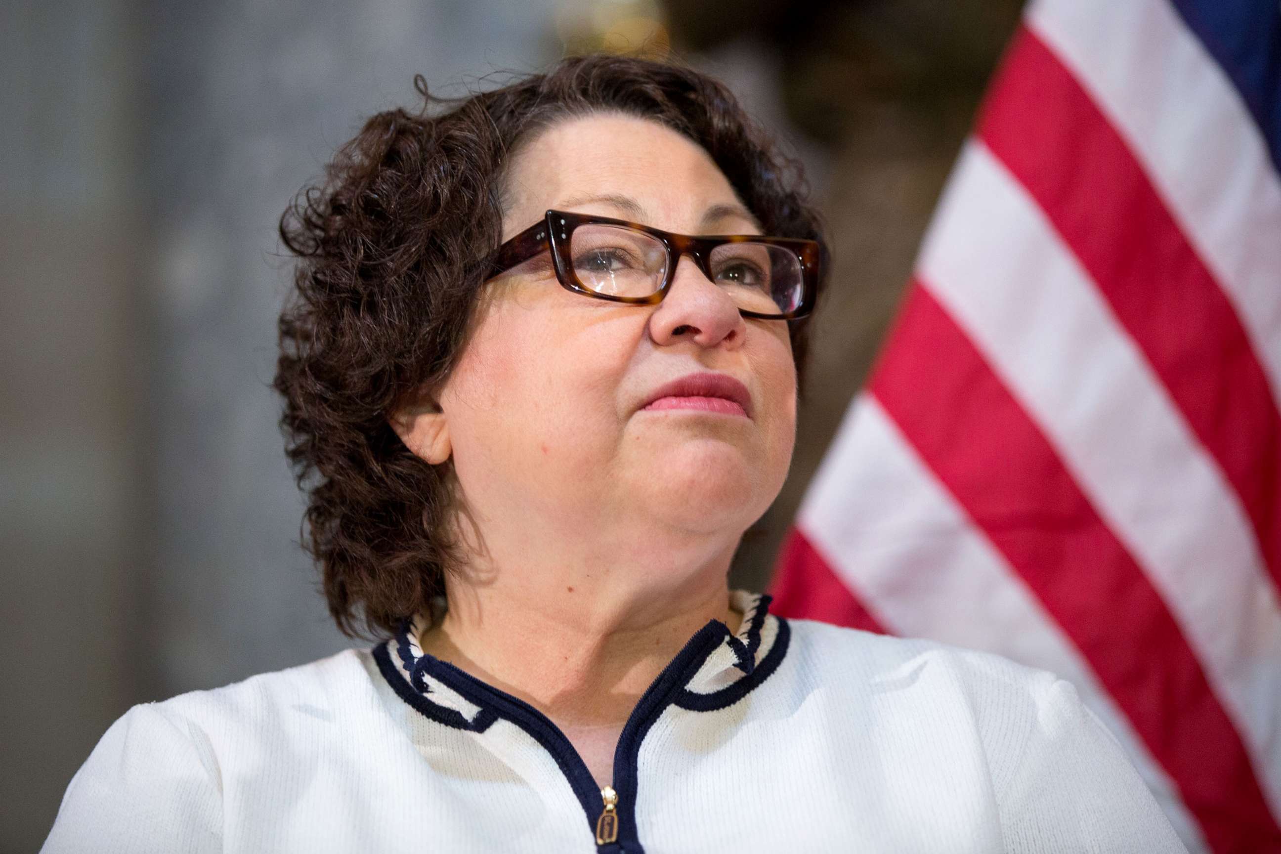PHOTO: U.S. Supreme Court Justice Sonia Sotomayor participates in an annual Women's History Month reception on Capitol Hill in Washington, March 18, 2015.