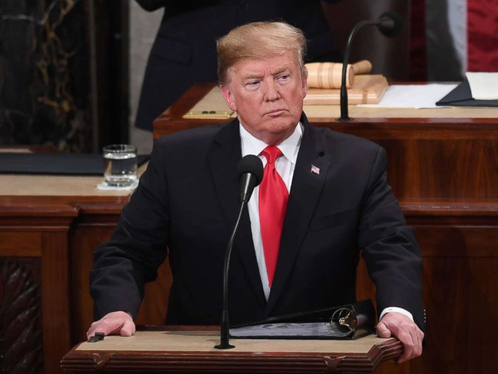 state of the union 2019: president donald trump calls for unity