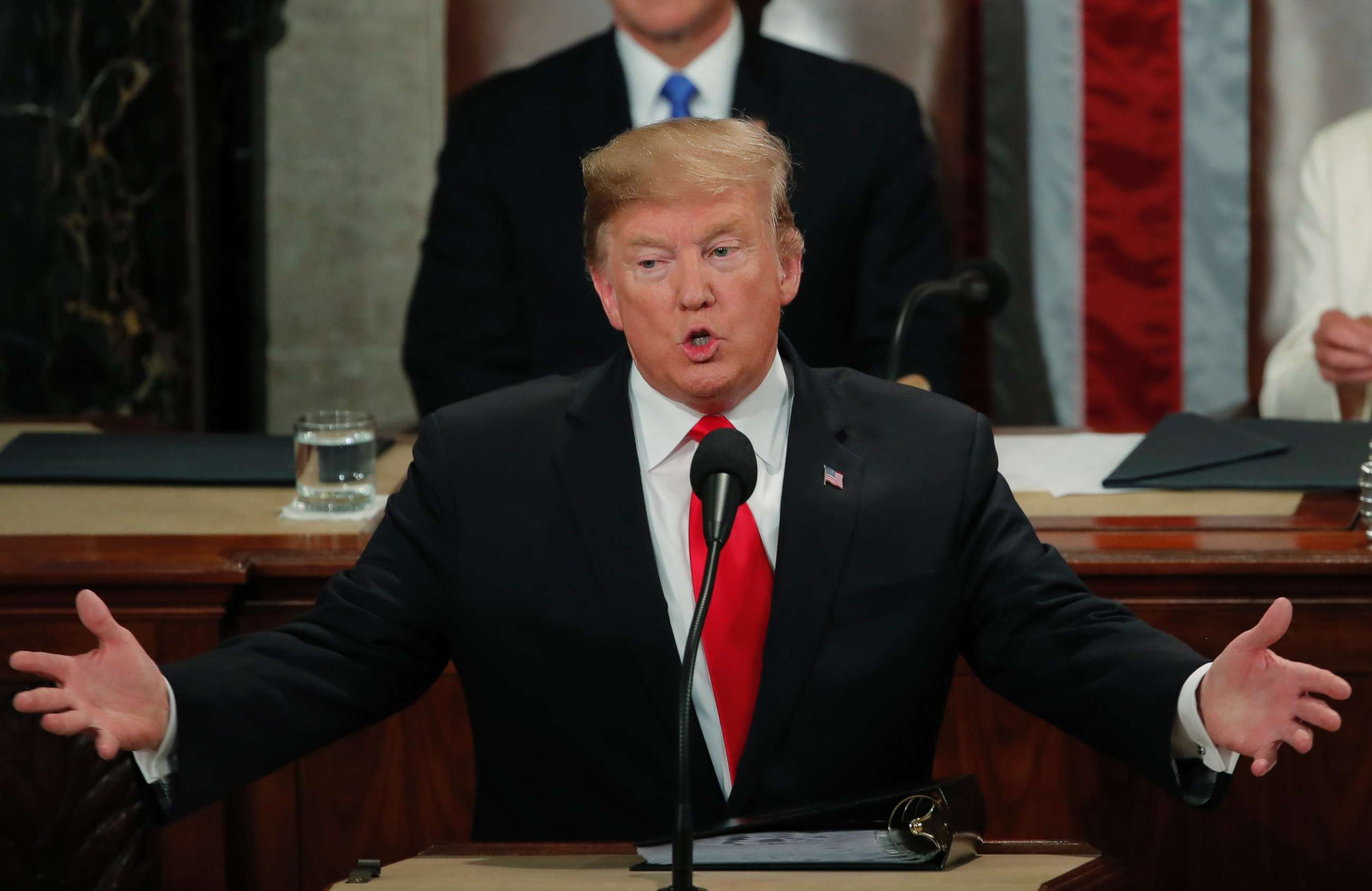 PHOTO: President Donald Trump delivers his State of the Union address to a joint session of Congress on Capitol Hill in Washington, Feb. 5, 2019.