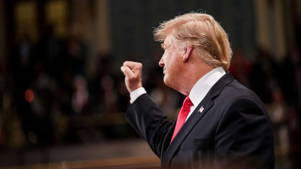 PHOTO: President Donald Trump delivers the State of the Union address at the Capitol in Washington, Feb. 5, 2019.
