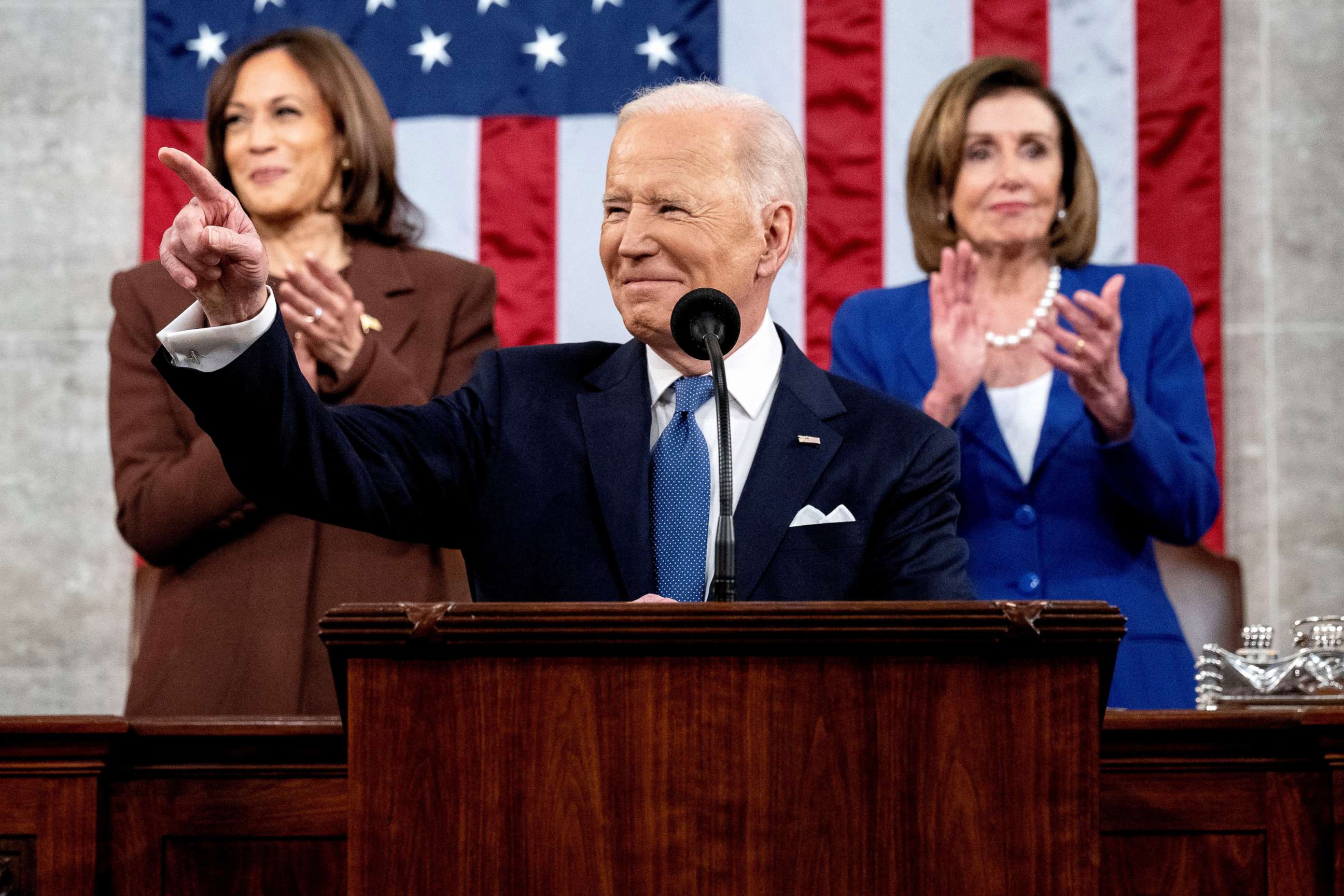 PHOTO: President Joe Biden delivers the State of the Union address at the U.S. Capitol in Washington, March 1, 2022.