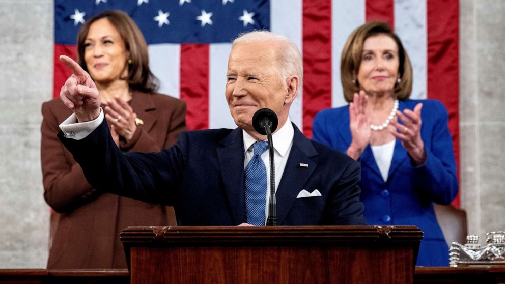 PHOTO: President Joe Biden delivers the State of the Union address at the U.S. Capitol in Washington, March 1, 2022.