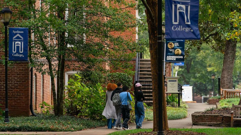 PHOTO: Students at the Spelman College campus in Atlanta, Oct. 13, 2023.