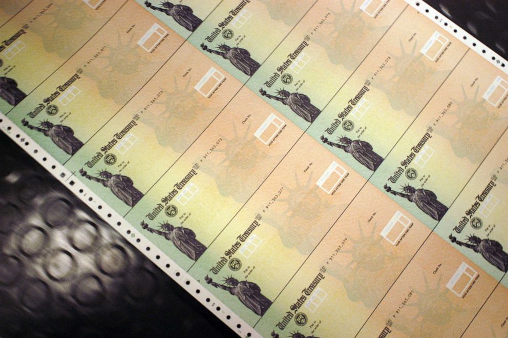 PHOTO: Blank Social Security checks are run through a printer at the U.S. Treasury printing facility Feb. 11, 2005 in Philadelphia, Pa.