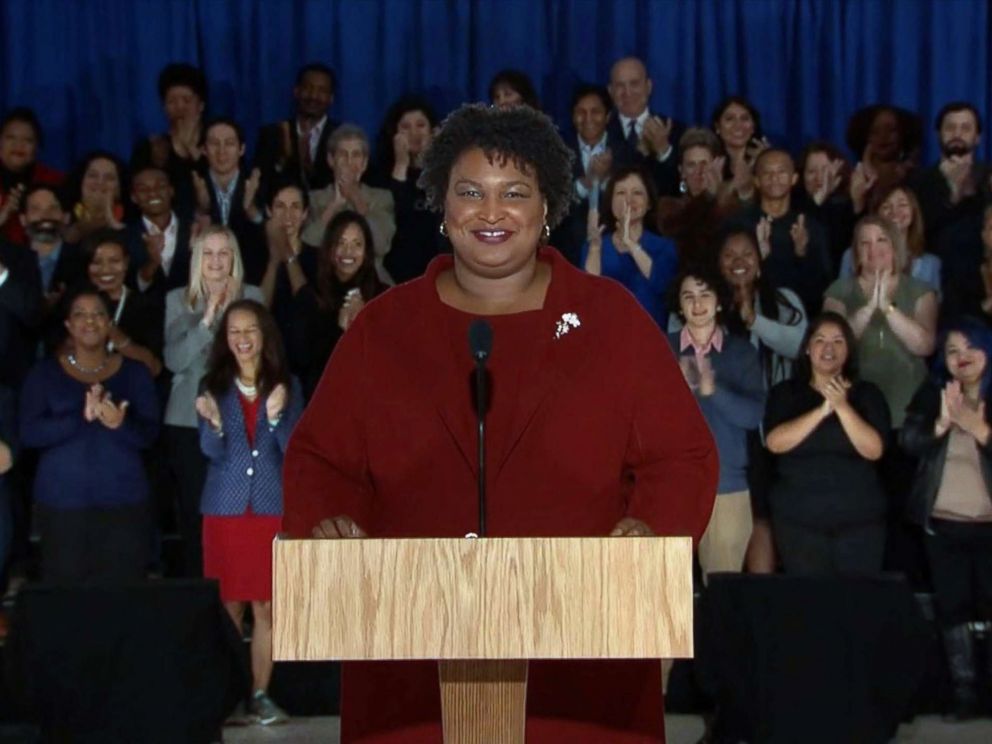 PHOTO: Stacey Abrams delivers the Democratic response to President Donald Trumps State of the Union speech, Feb. 5, 2019.
