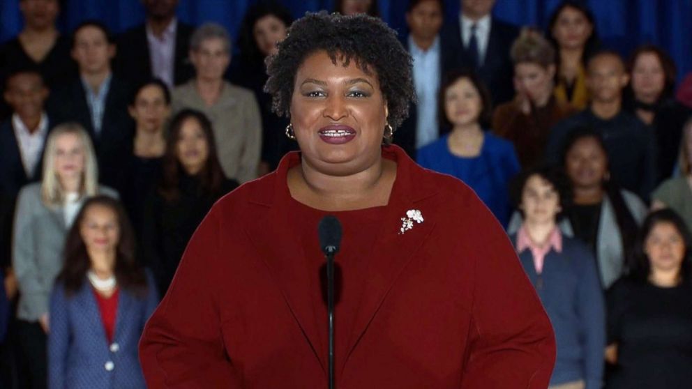 PHOTO: Stacey Abrams delivers the Democratic response to President Donald Trump's State of the Union speech, Feb. 5, 2019.