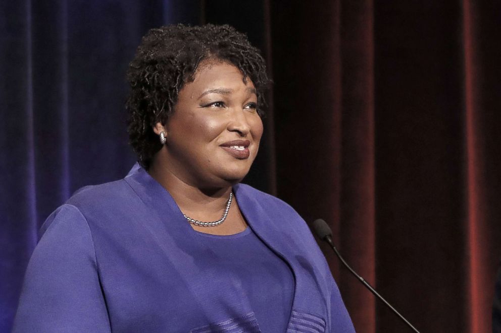 PHOTO: Stacey Abrams, speaks during a debate in Atlanta, Oct. 23, 2018.