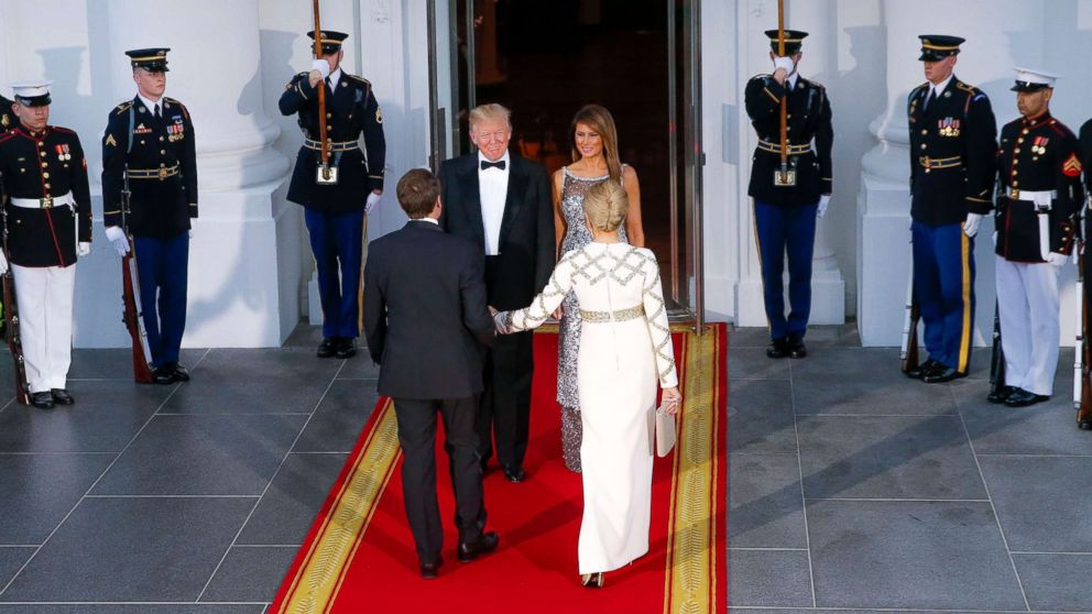 First lady Melania Trump personally oversaw planning for the dinner, which draws from American and French influences.